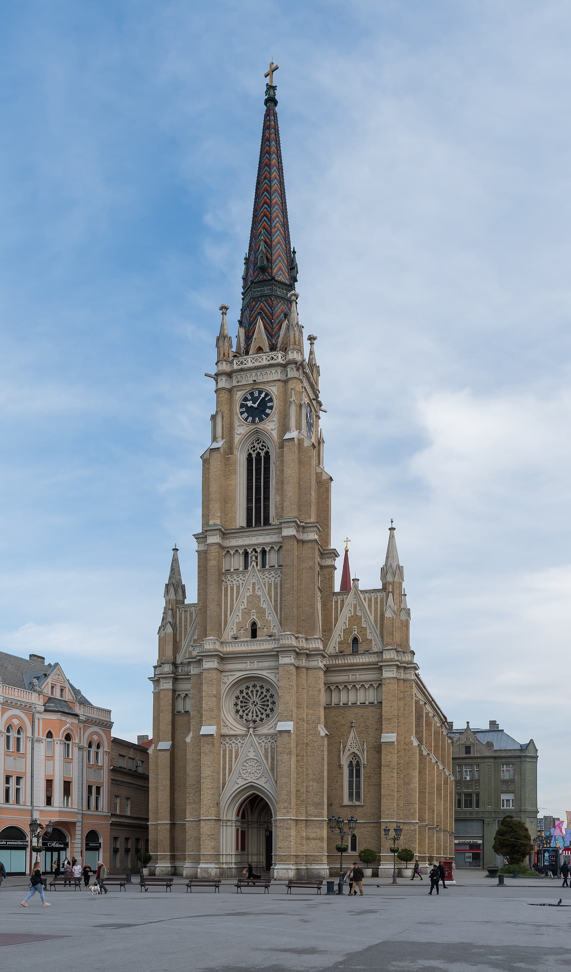 The neo-Gothic Name of Mary Church on Trg Slobode in Novi Sad