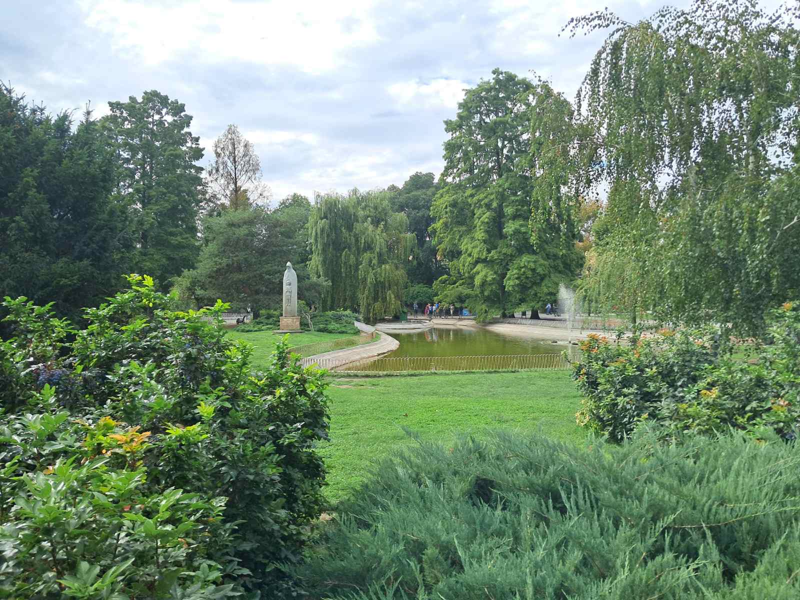 Danube Park in central Novi Sad
