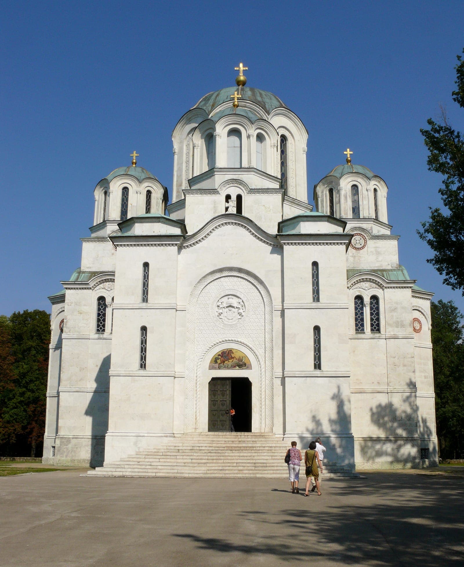 St. George's Church at Oplenac, Topola. St. George's Church, the Karađorđević royal mausoleum at Oplenac, Topola